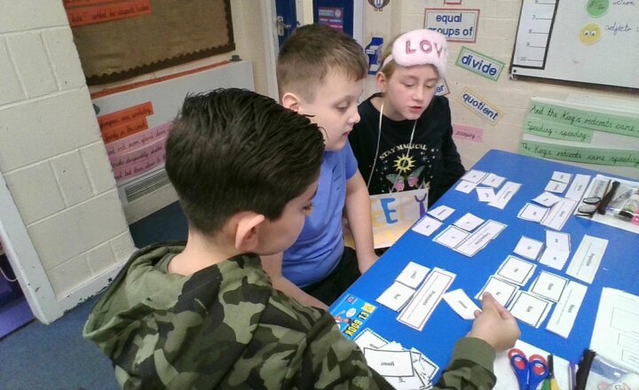 Image of This morning we have been sorting words into the different word classes.  We have also been learning many new words to help us improve our writing.